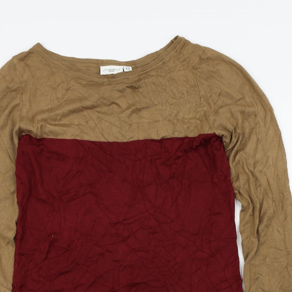 New Look Womens Brown   Jumper Dress  Size 12