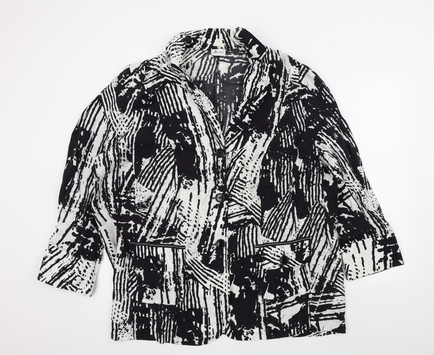 Verpass Womens Black Geometric  Jacket  Size L