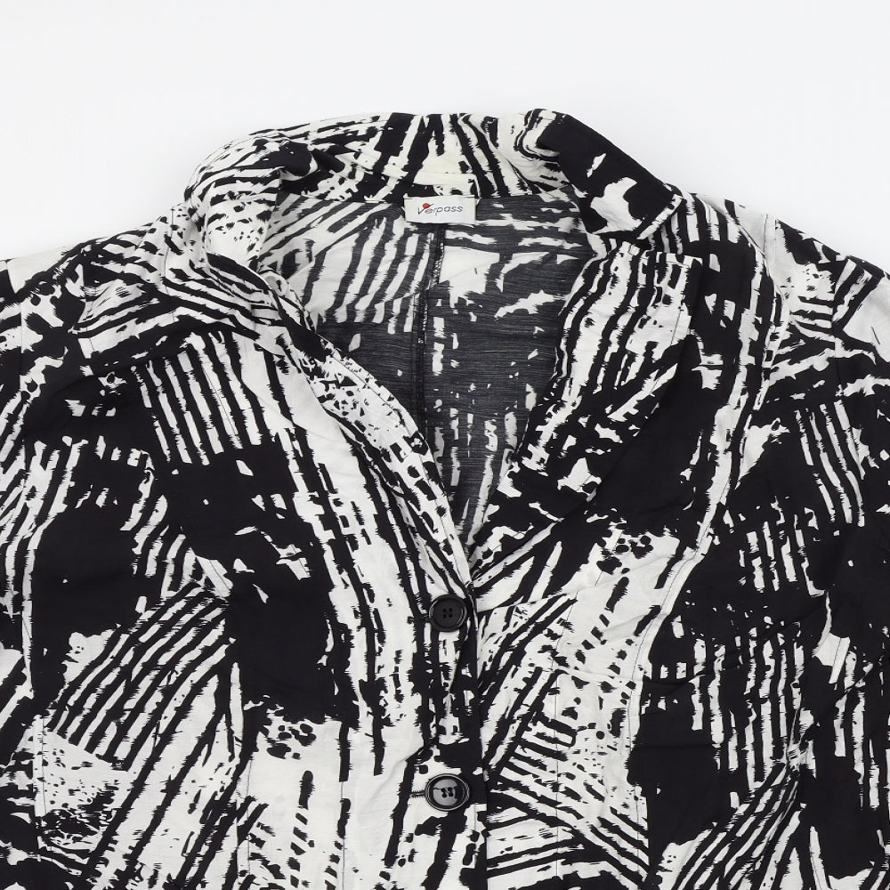 Verpass Womens Black Geometric  Jacket  Size L