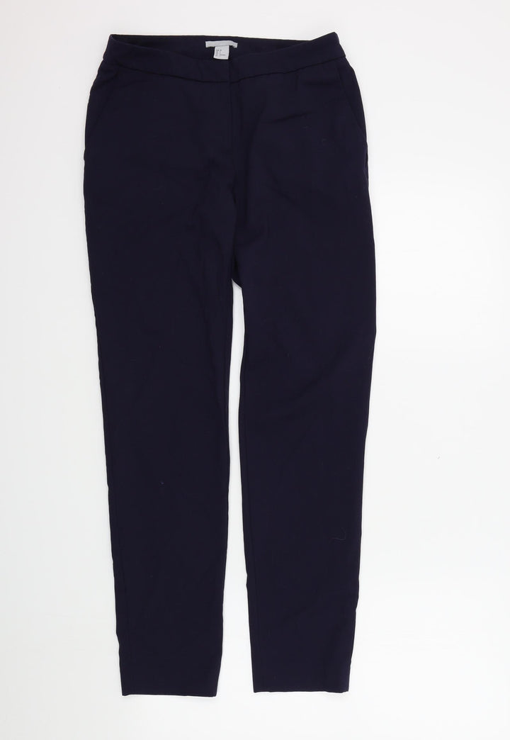 H&M Womens Blue   Trousers  Size 34 L29 in