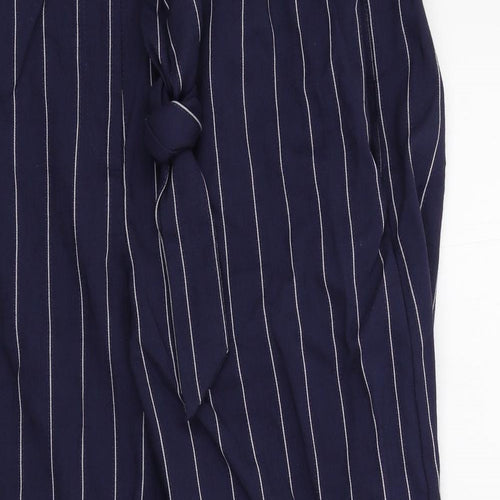 wearhouse Womens Blue Striped  Trousers  Size 6 L21 in