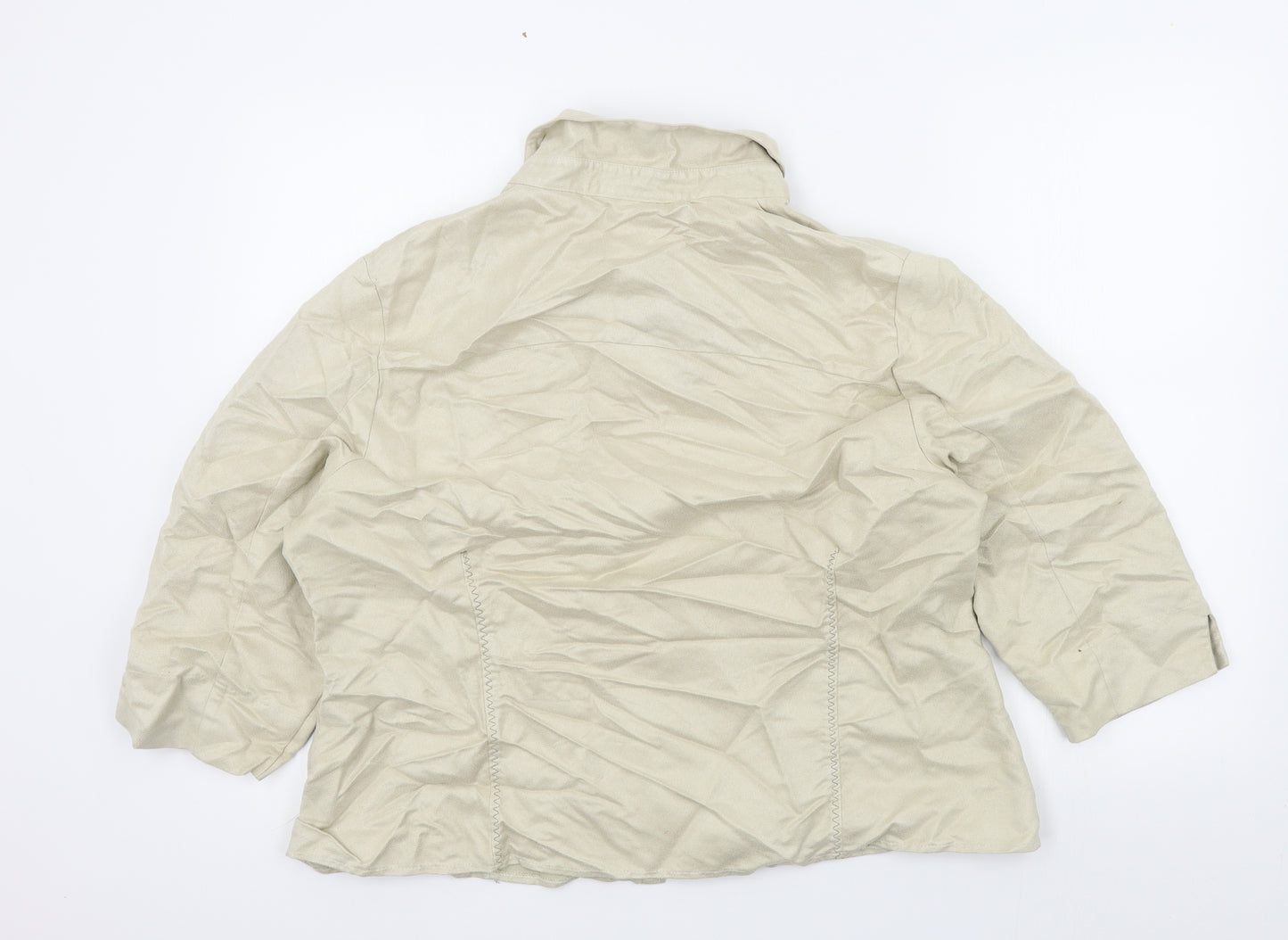Bonmarché Womens Beige   Basic Button-Up Size 20