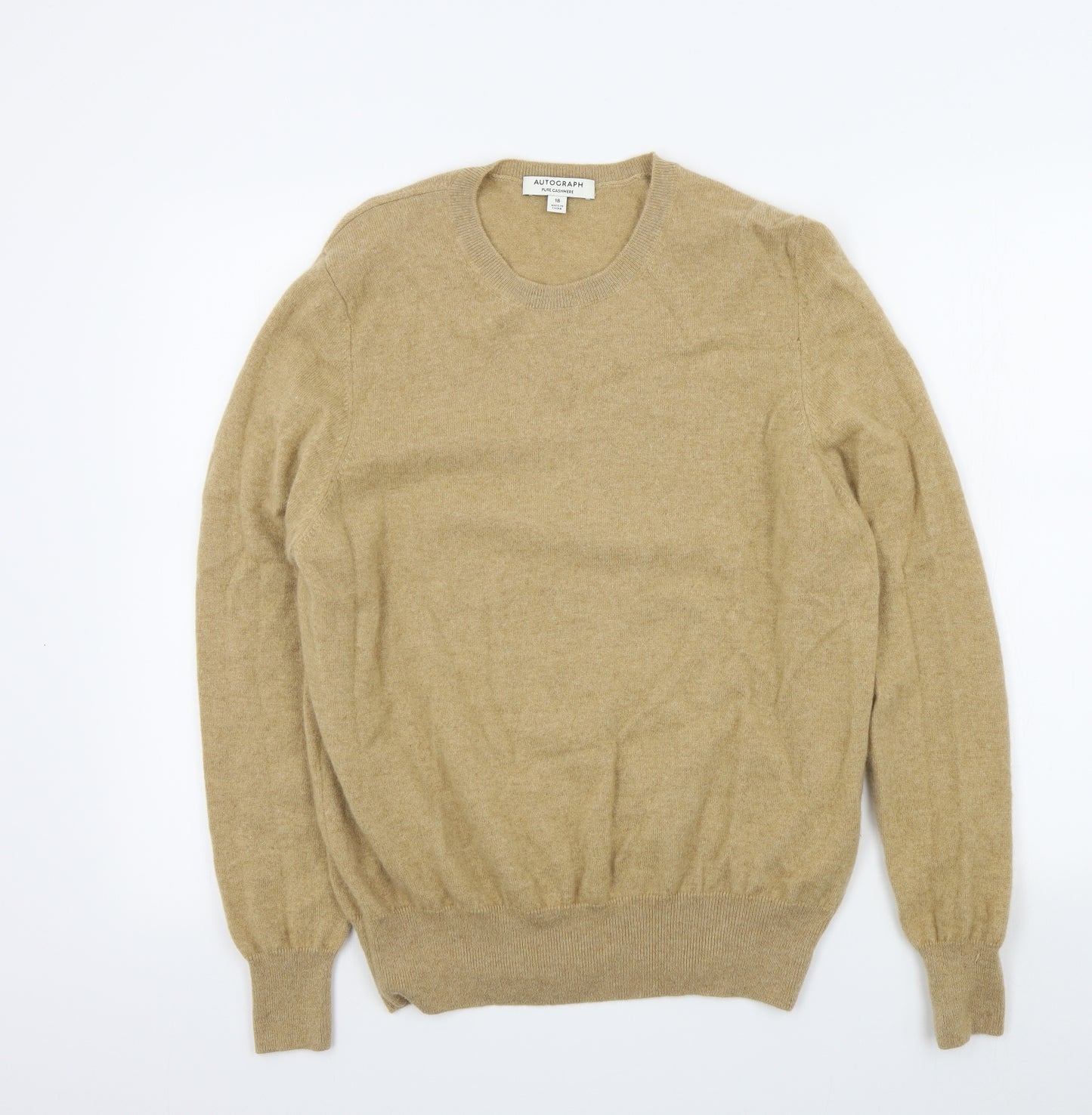 M&S Womens Beige   Pullover Jumper Size 18