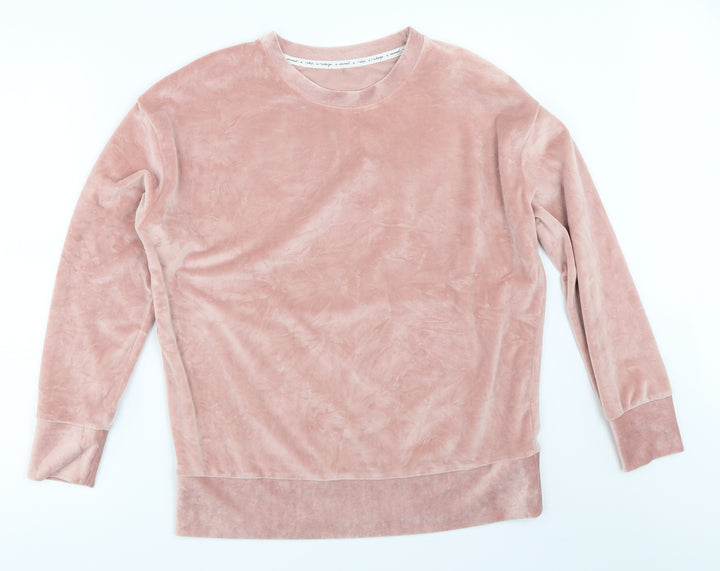 George Womens Pink Pullover Sweatshirt Size 12