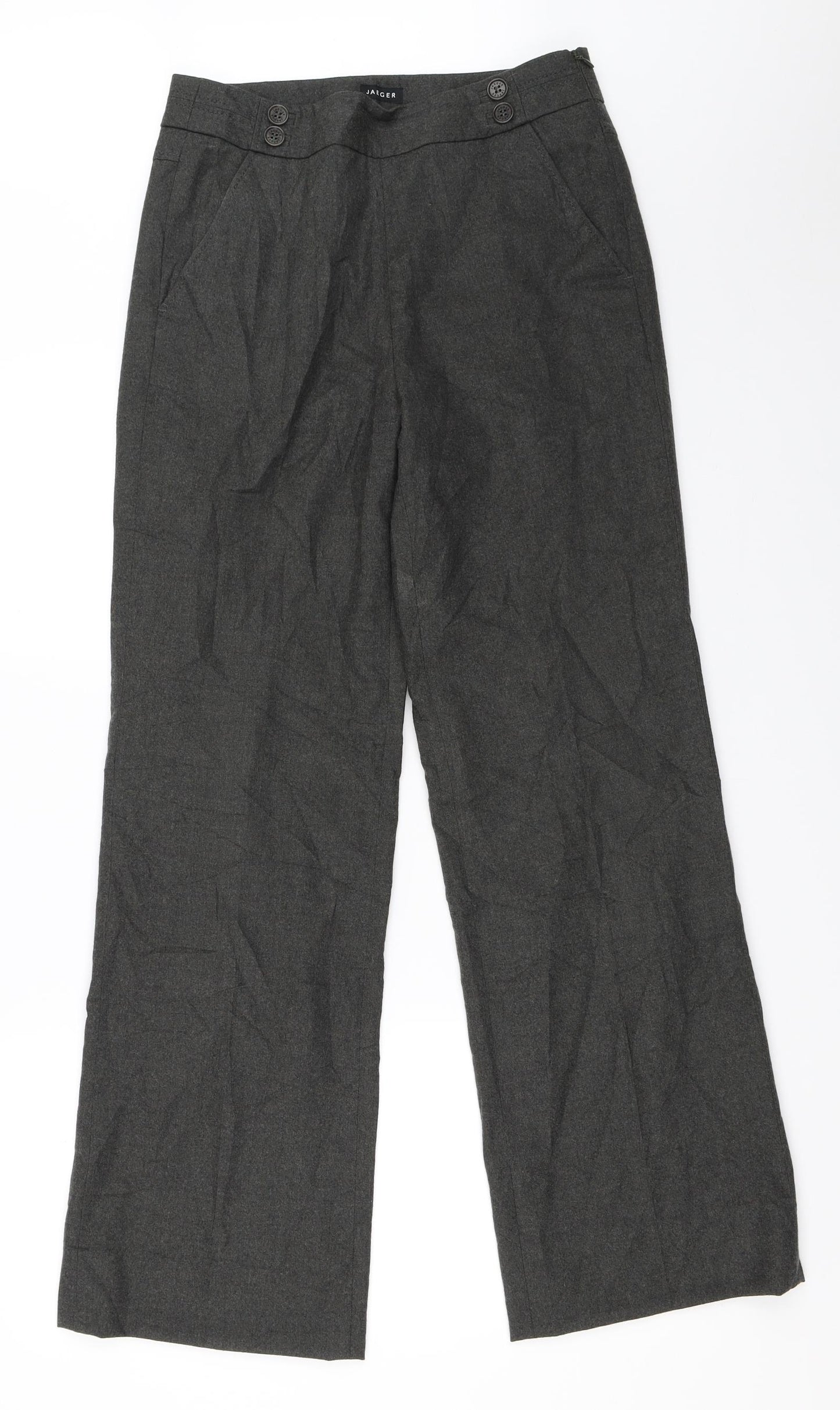 Jaeger Womens Grey   Trousers  Size 10 L31 in