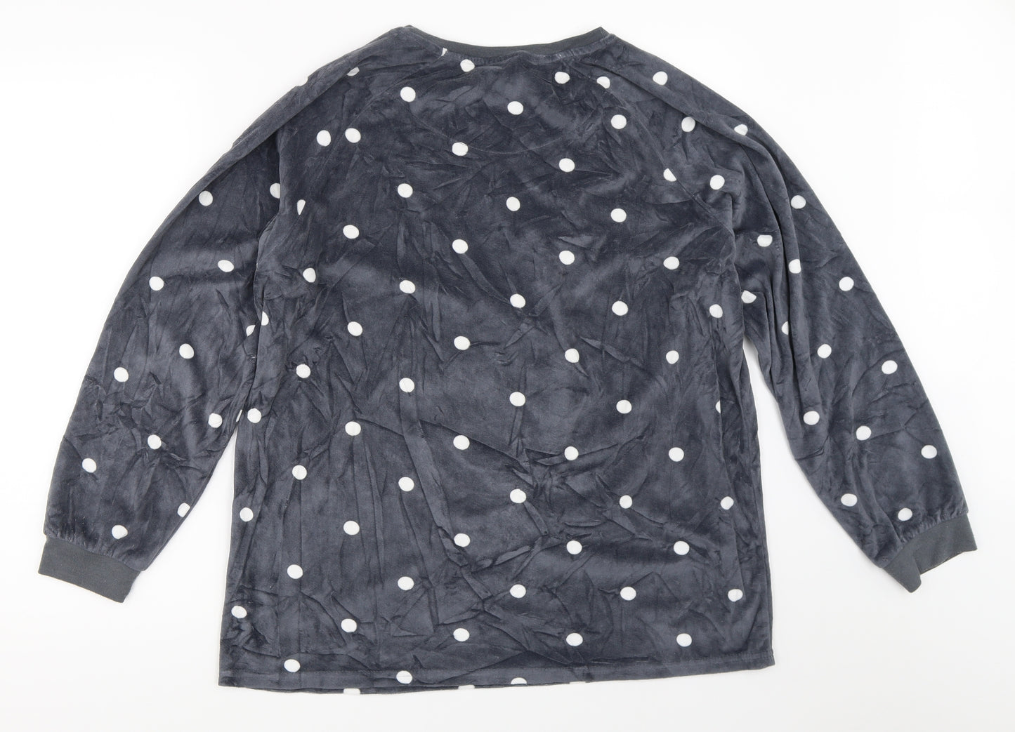 Primark Womens Grey Polka Dot  Top Pyjama Top Size 12  - Minnie Mouse