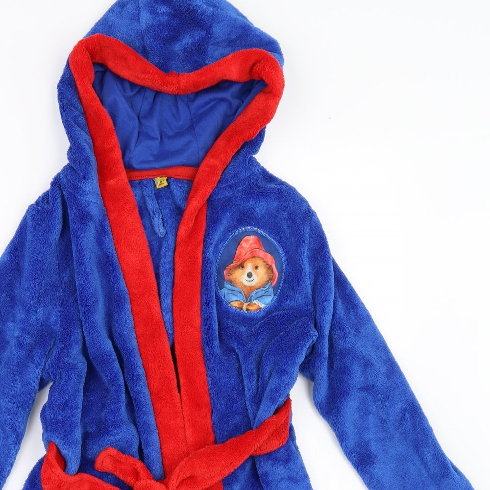 Primark Boys Blue Solid   Robe Size 6-7 Years  - Paddington bear