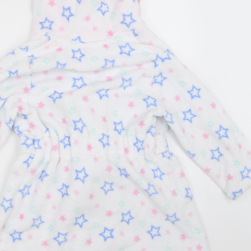 George Girls White Solid  Top Robe Size 3-4 Years  - peppa pig