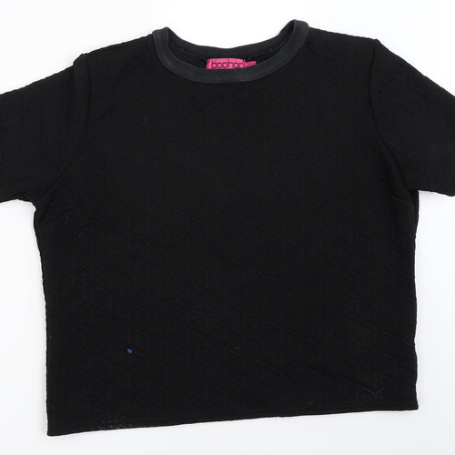 Boohoo Womens Black   Basic T-Shirt Size 14