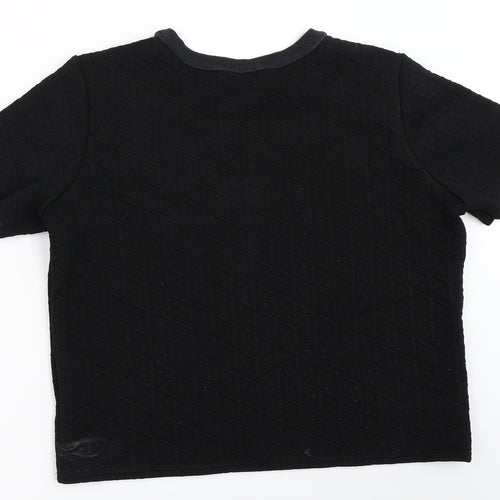 Boohoo Womens Black   Basic T-Shirt Size 14