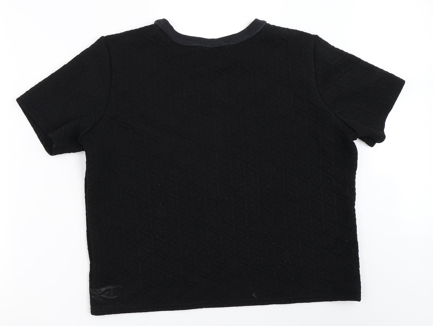 Boohoo Womens Black   Basic T-Shirt Size 14