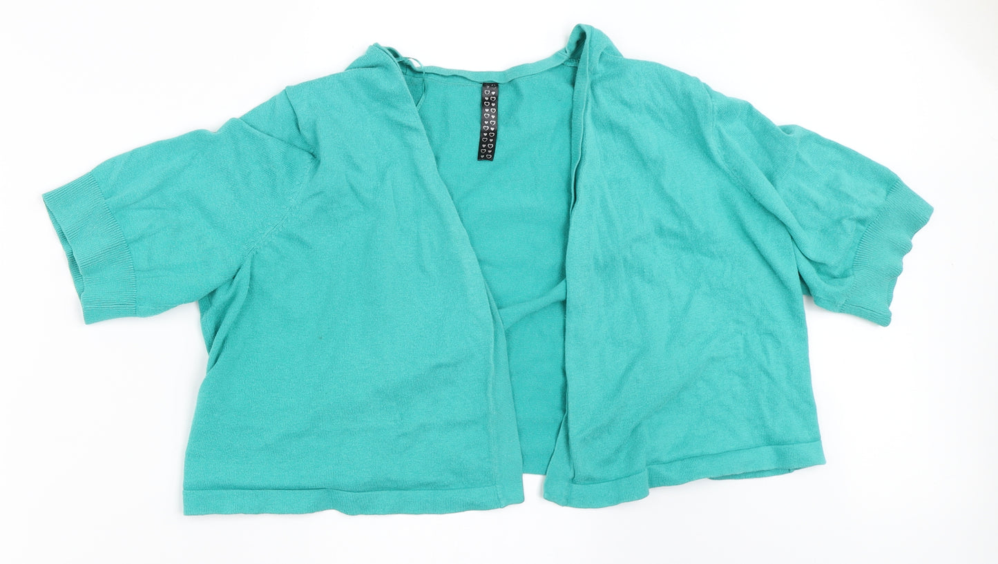 Preworn Womens Green   Cardigan Jumper Size 20