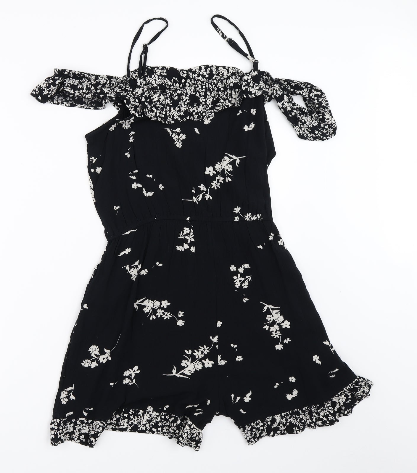 Dorothy Perkins Womens Black   Playsuit One-Piece Size 14