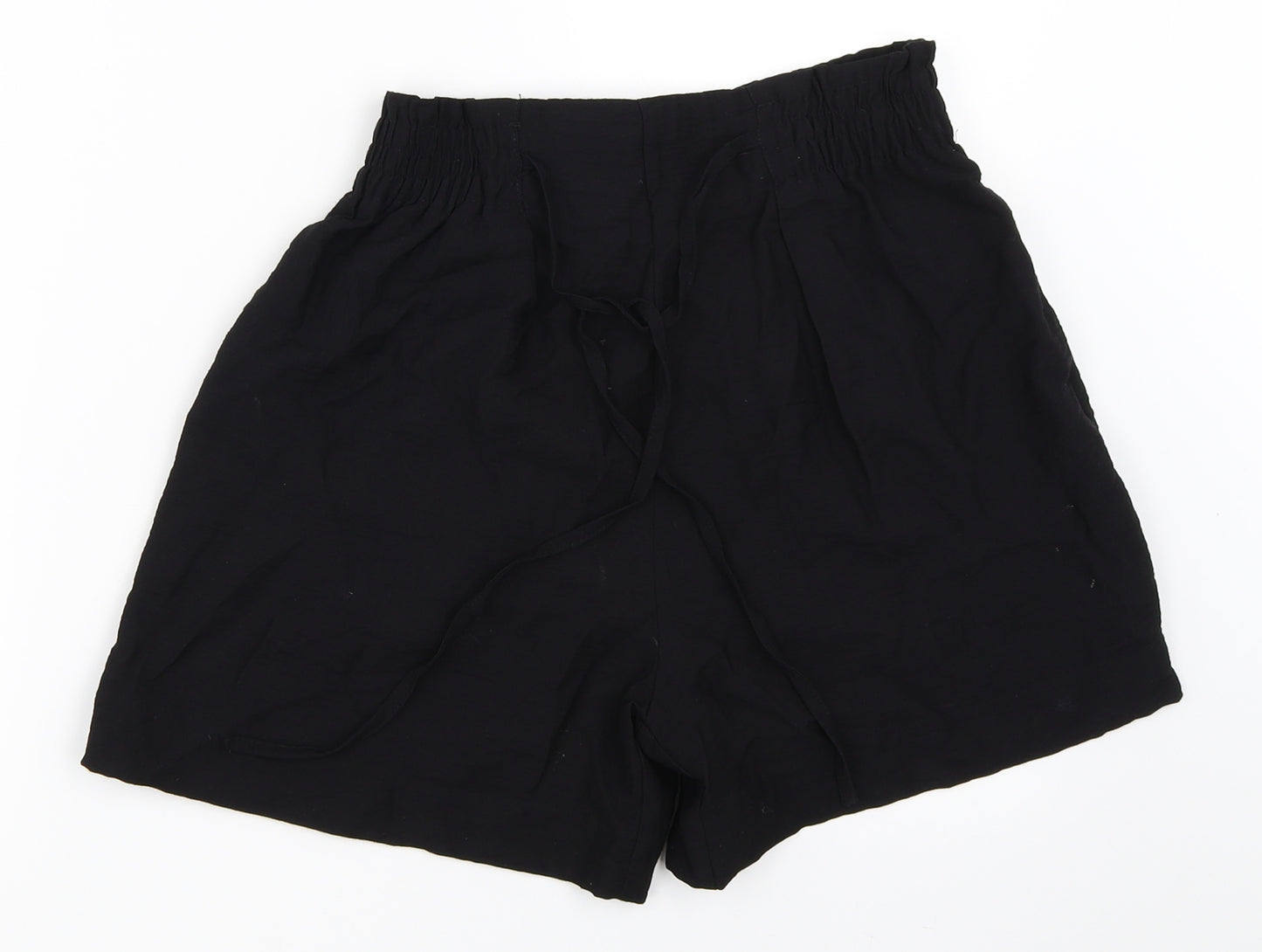 New Look Womens Black   Paperbag Shorts Size 6