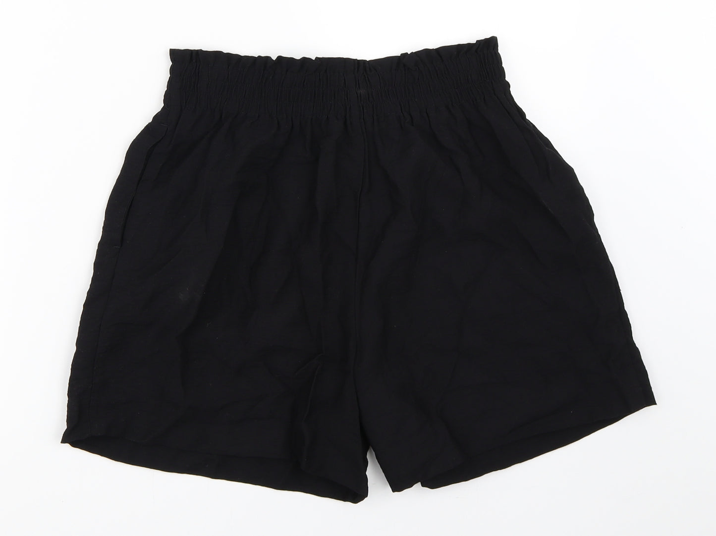 New Look Womens Black   Paperbag Shorts Size 6