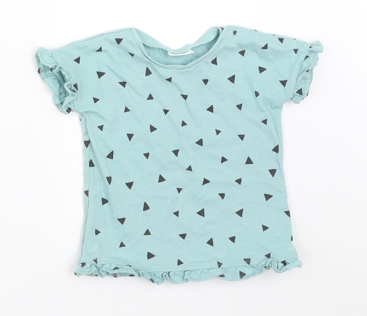 NEXT Girls Blue   Basic T-Shirt Size 6-9 Months