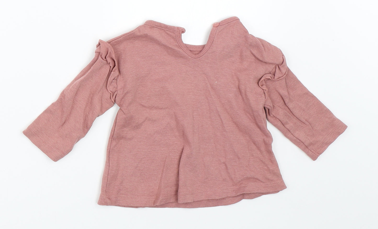 George Girls Pink   Basic T-Shirt Size 3-6 Months