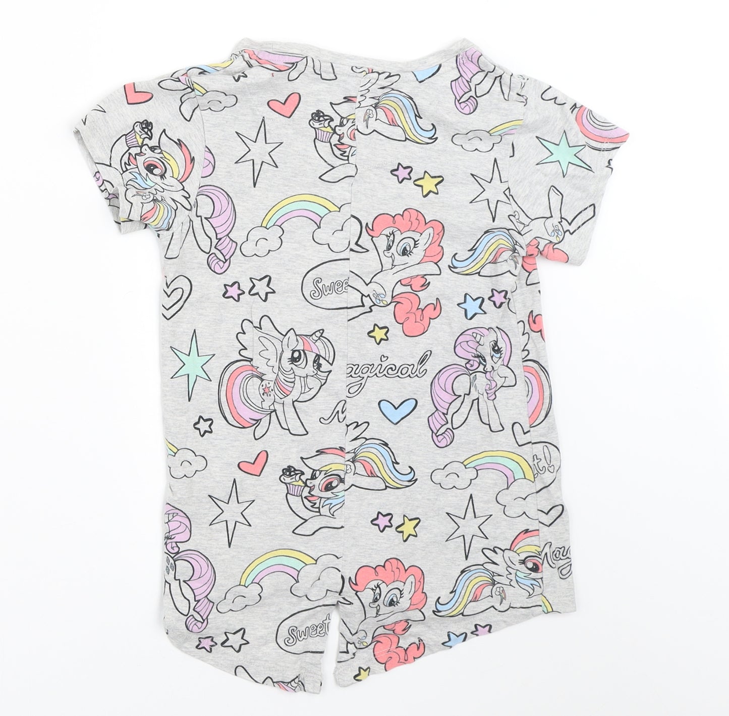NEXT Girls Grey   Basic T-Shirt Size 8 Years  - my little pony