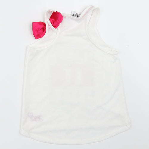 Nickelodeon Girls White   Basic Tank Size 9-10 Years  - Jojo Siwa