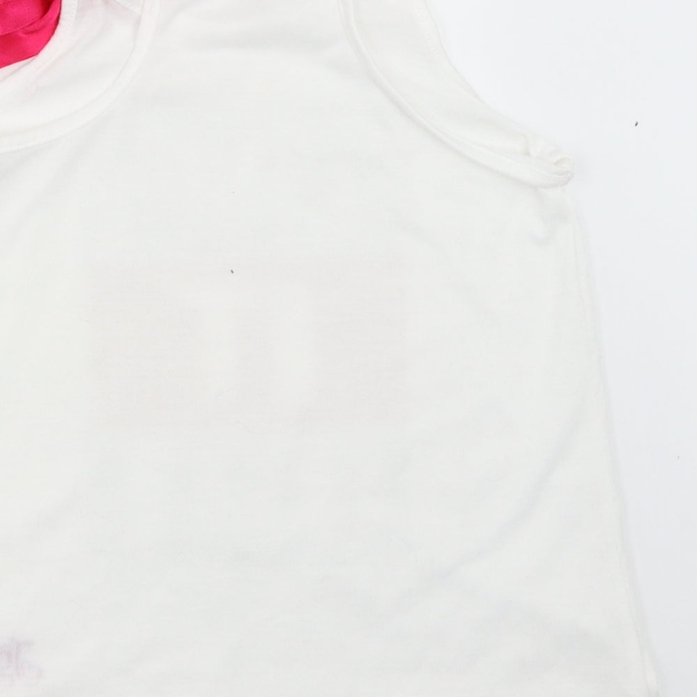 Nickelodeon Girls White   Basic Tank Size 9-10 Years  - Jojo Siwa