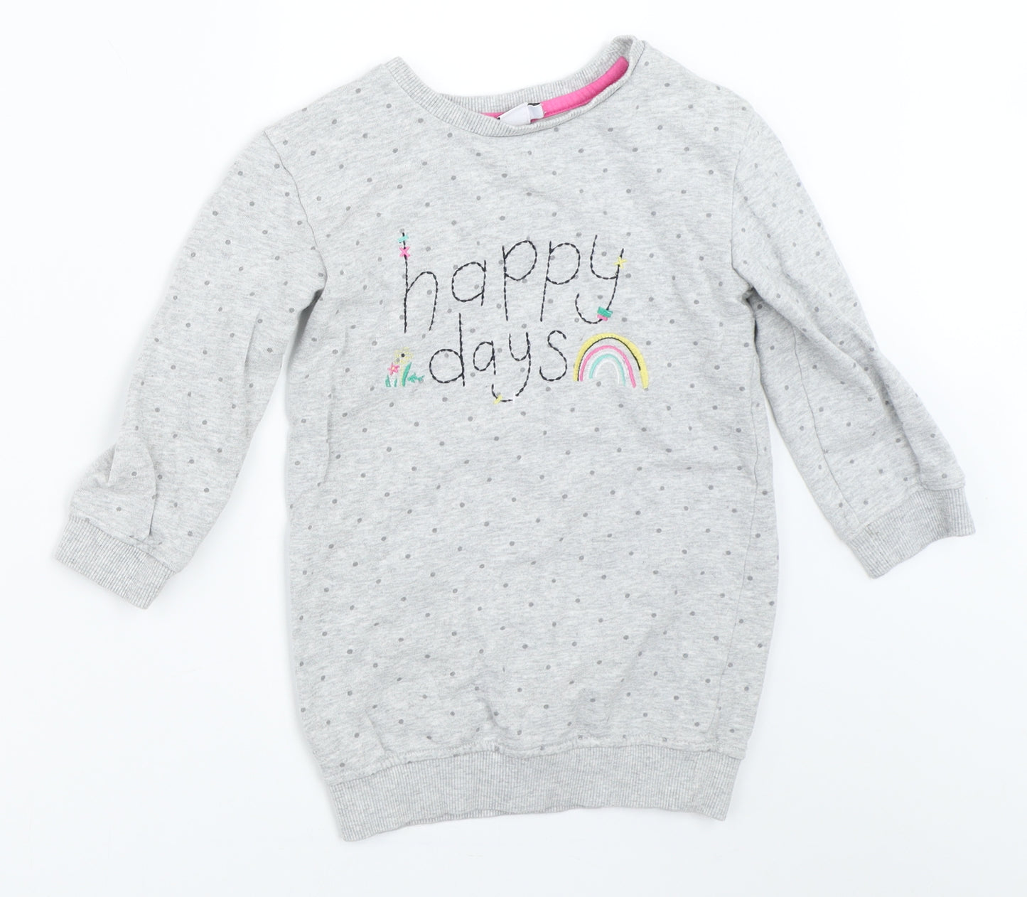 Mini Club Girls Grey   Pullover Sweatshirt Size 4-5 Years