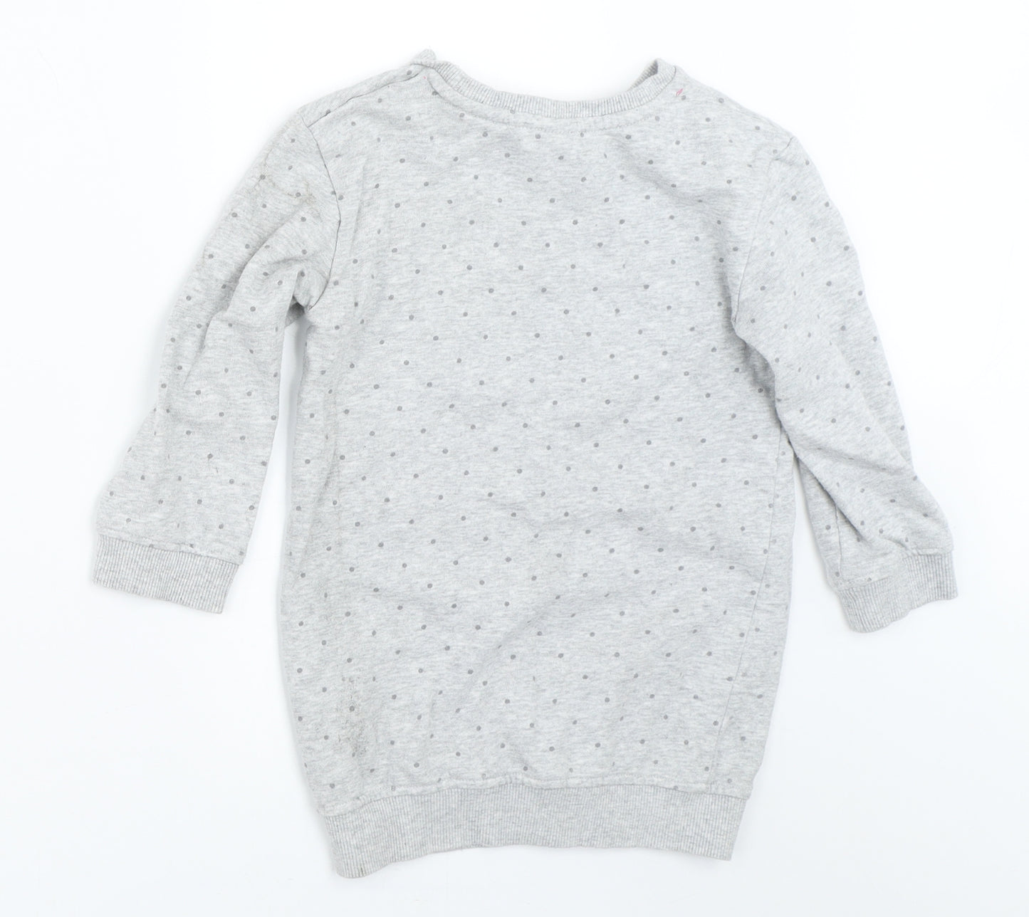Mini Club Girls Grey   Pullover Sweatshirt Size 4-5 Years