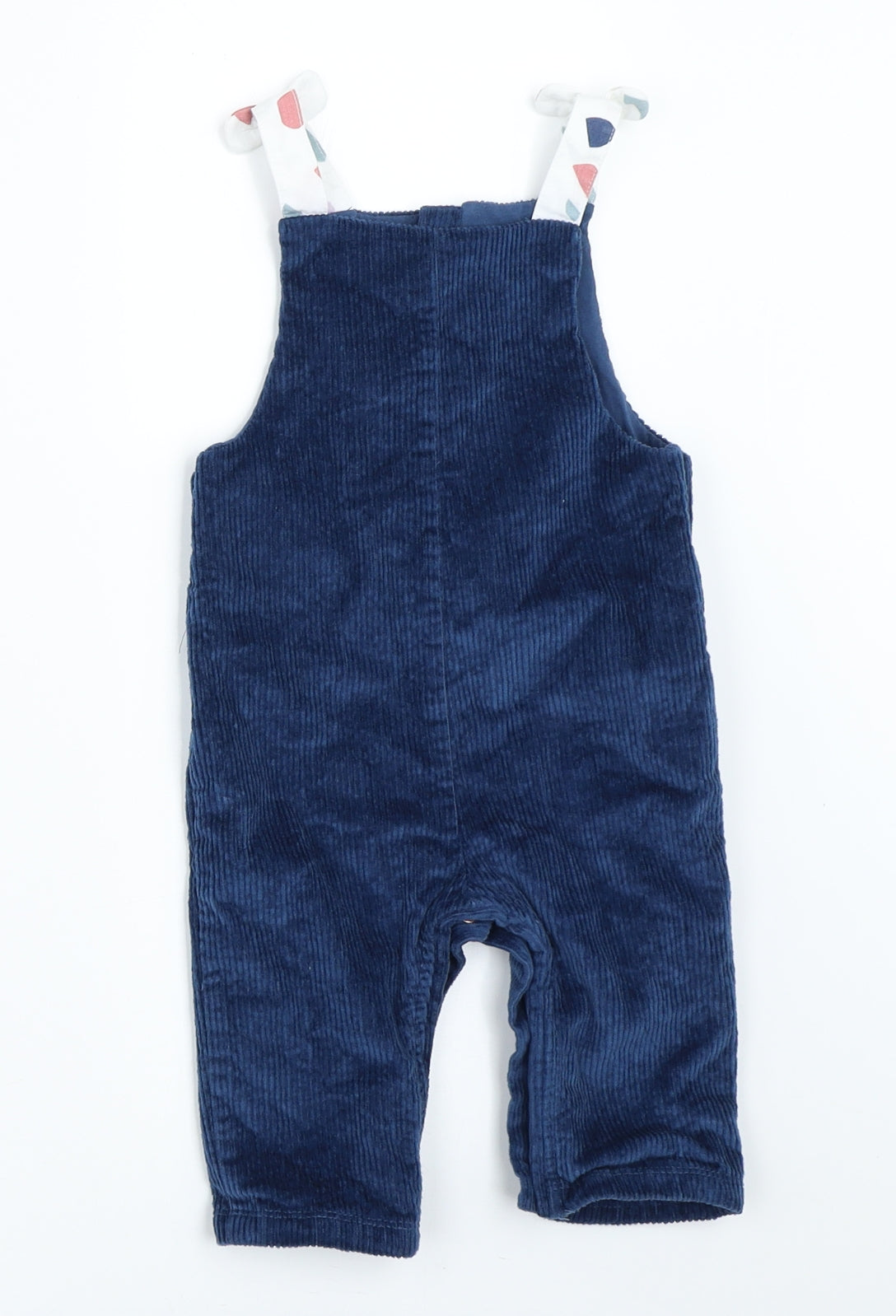 Marks and Spencer Boys Blue  Corduroy Dungaree One-Piece Size 6-9 Months