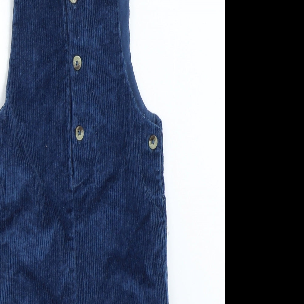 Marks and Spencer Boys Blue  Corduroy Dungaree One-Piece Size 6-9 Months