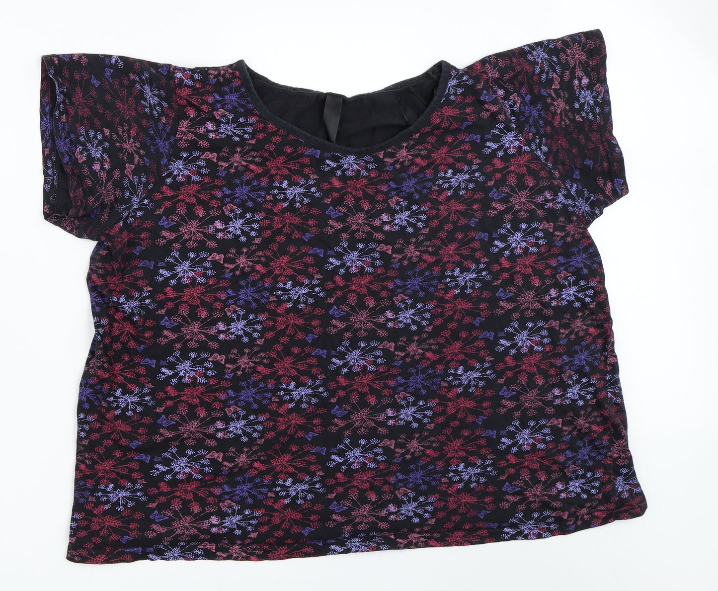 Yours Womens Black   Basic T-Shirt Size 20