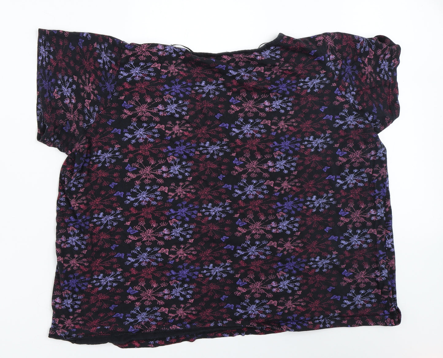 Yours Womens Black   Basic T-Shirt Size 20
