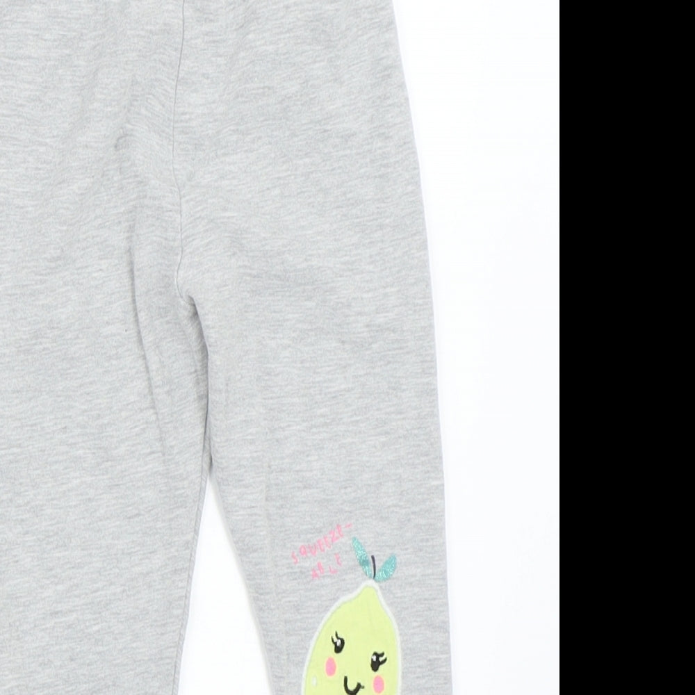 Marks and Spencer Girls Grey   Capri Trousers Size 4-5 Years - Leggings