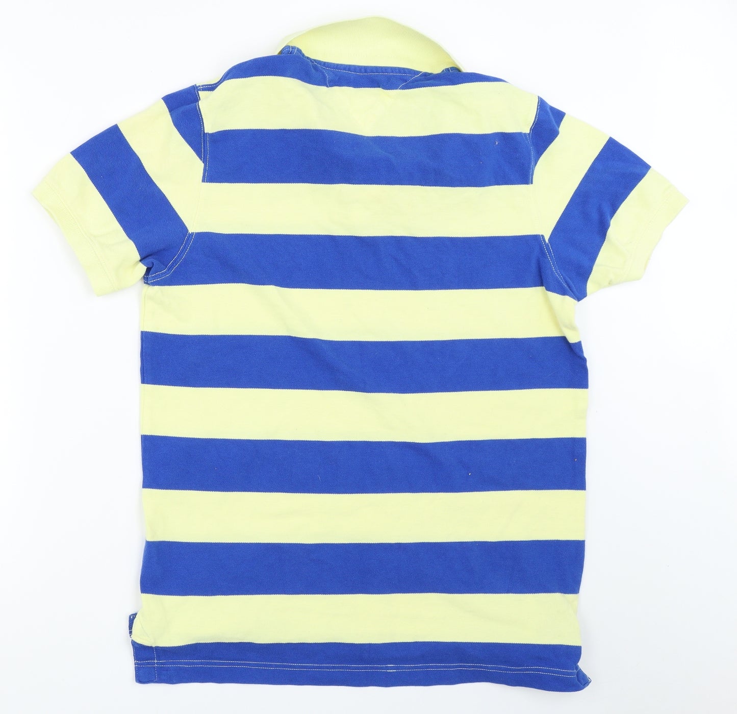 Tommy Hilfiger Mens Yellow Striped   Polo Size XL