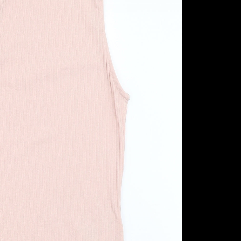 New Look Womens Pink   Basic Blouse Size 10  - bodysuit