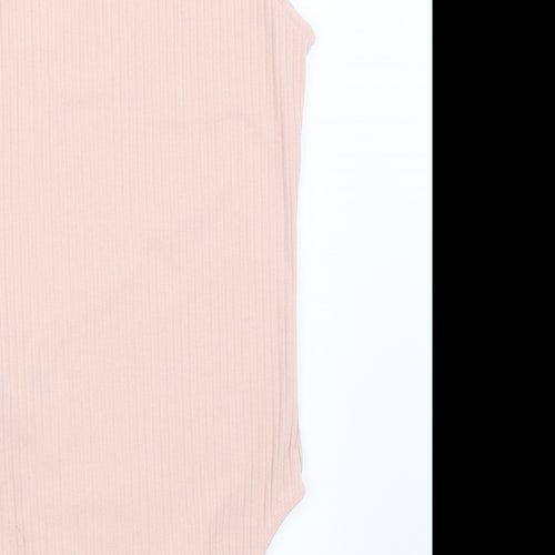 New Look Womens Pink   Basic Blouse Size 10  - bodysuit