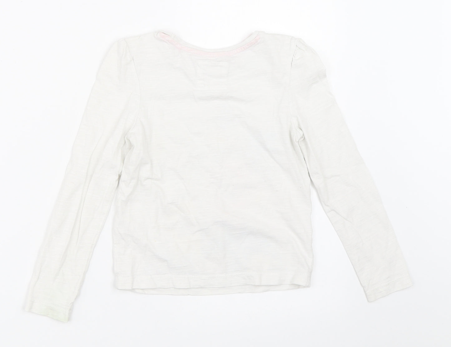 TU Girls White   Basic T-Shirt Size 4-5 Years