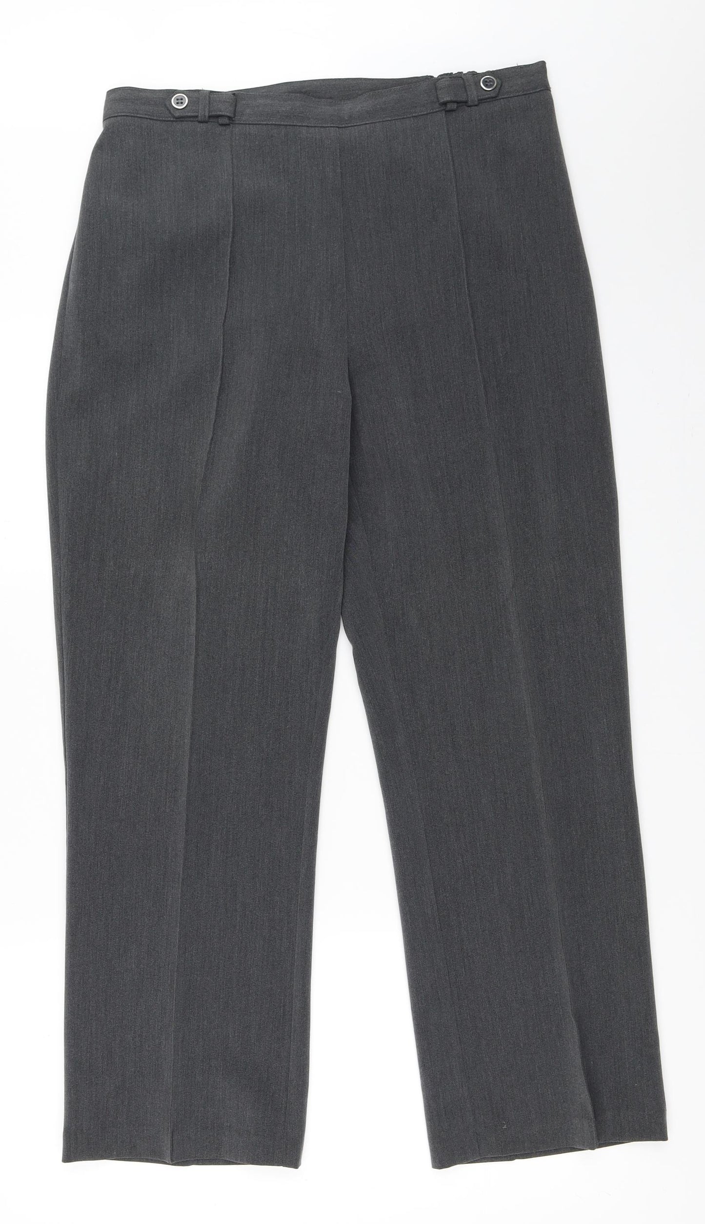 BM Womens Grey   Trousers  Size 14 L27 in