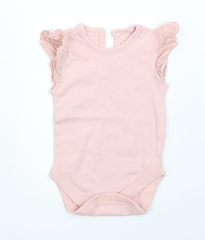 George Girls Pink Babygrow One-Piece Size 3-6 Months