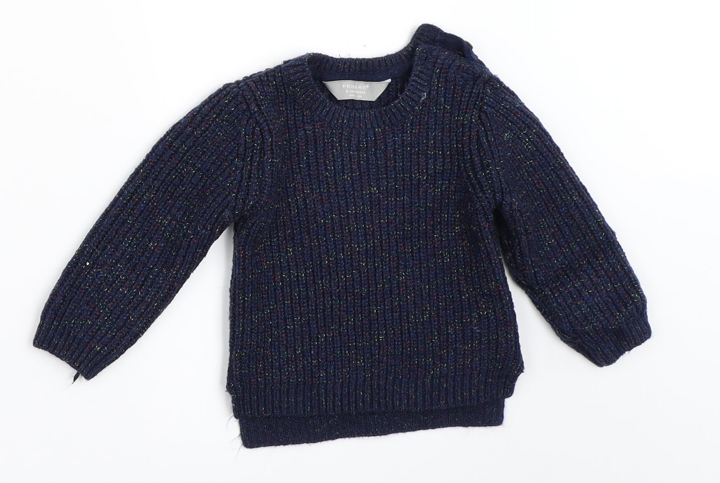 Primark Boys Blue   Pullover Jumper Size 9-12 Months