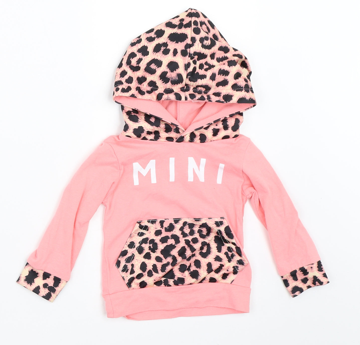 Preworn Girls Pink   Pullover Jumper Size 9-12 Months