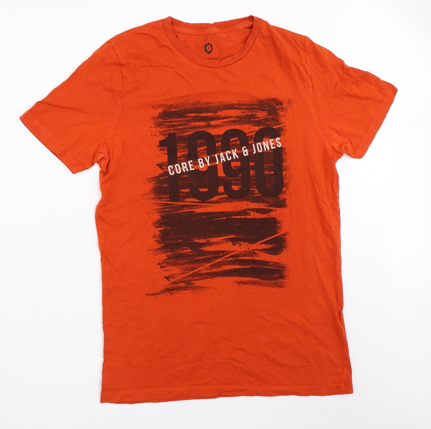 JACK & JONES Mens Orange    T-Shirt Size M