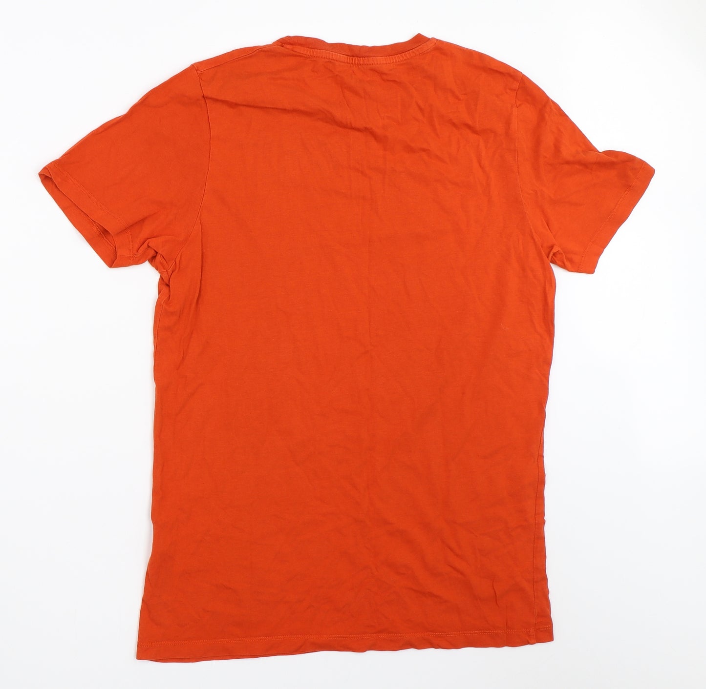 JACK & JONES Mens Orange    T-Shirt Size M