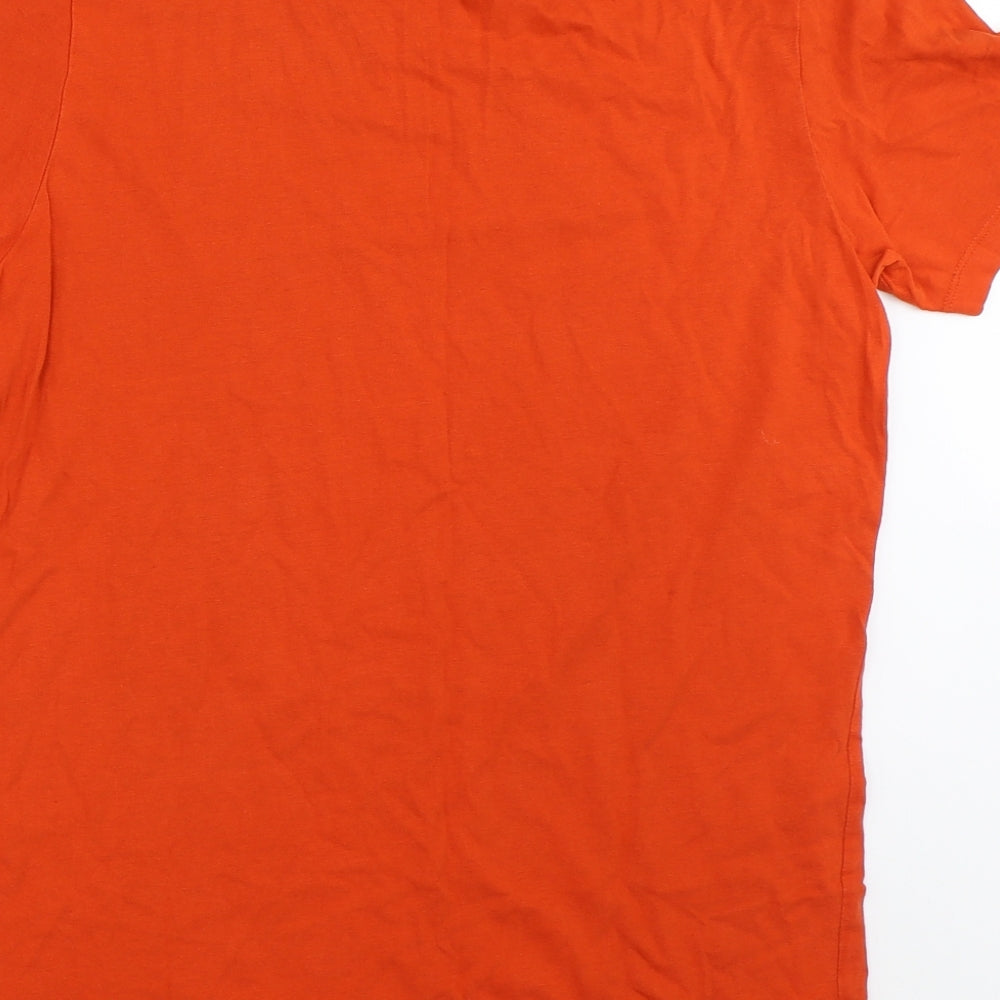 JACK & JONES Mens Orange    T-Shirt Size M