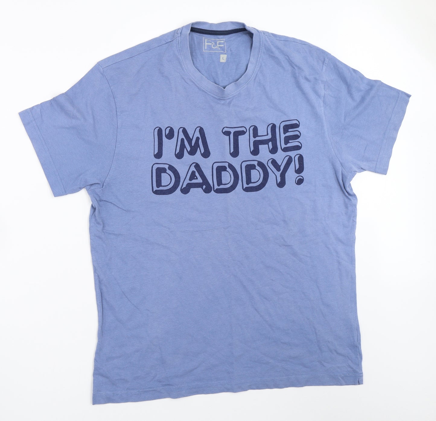 F&F Mens Blue    T-Shirt Size L