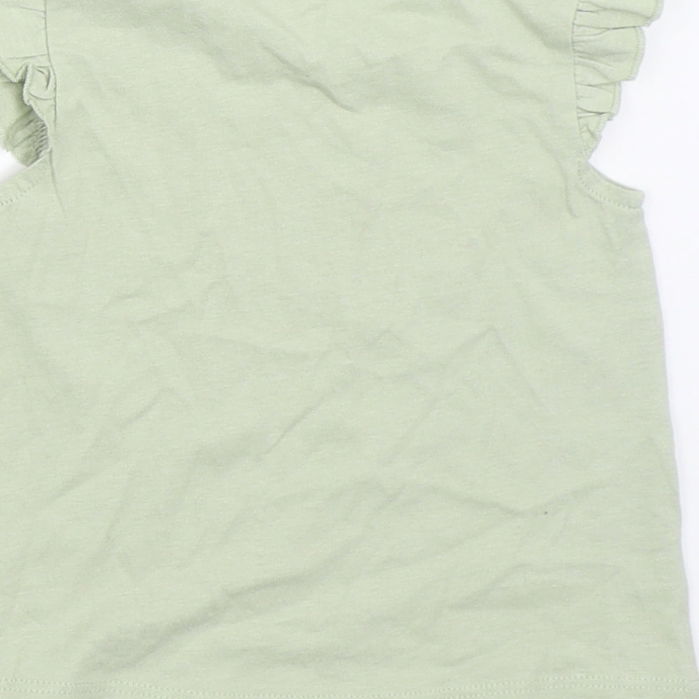 George Girls Green   Basic T-Shirt Size 3-6 Months