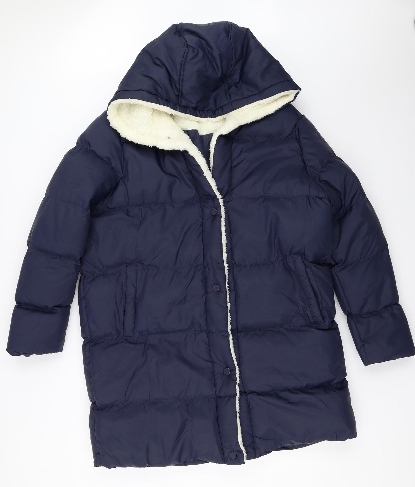 Brave Soul Womens Blue   Puffer Jacket Coat Size XL