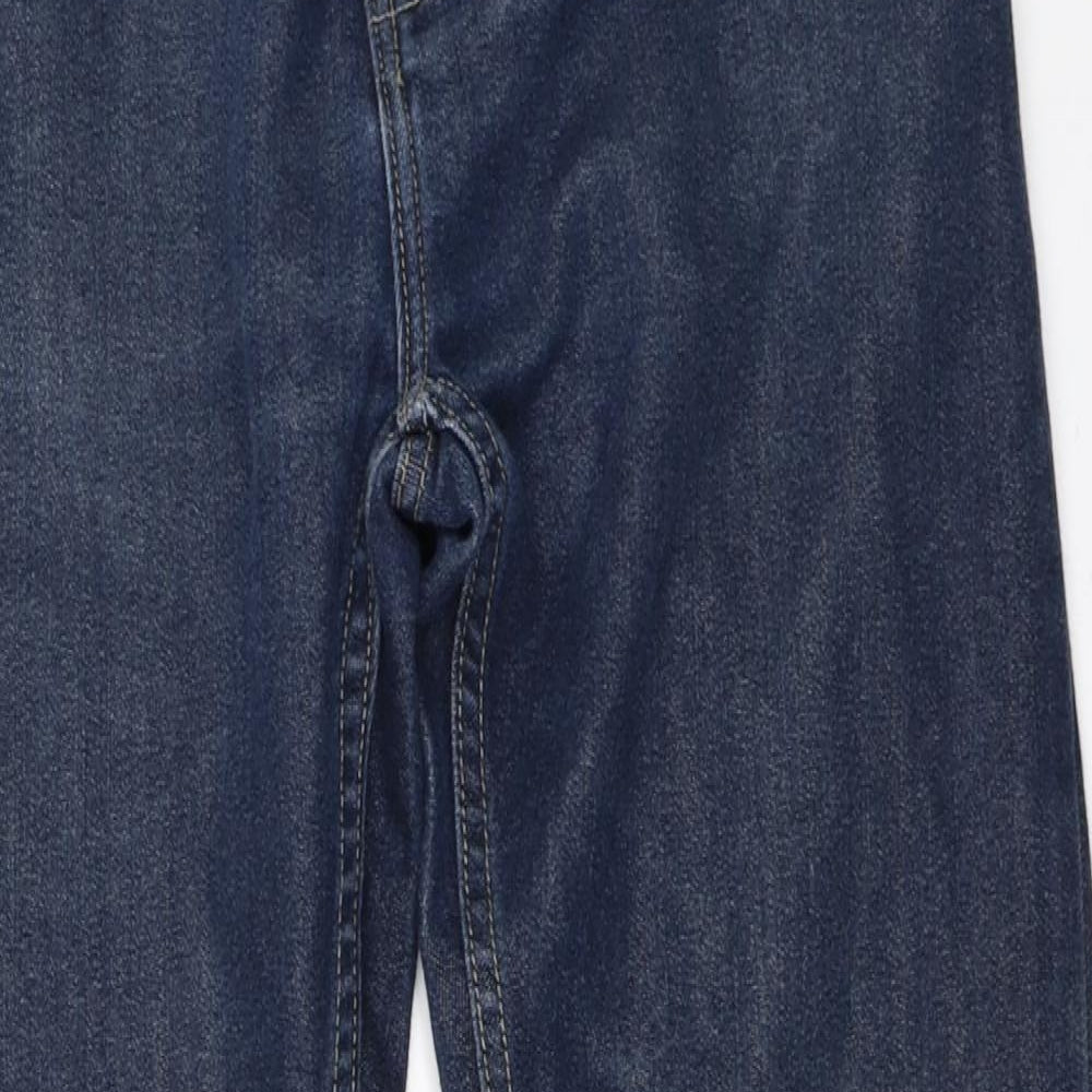 Preworn Mens Blue  Denim Straight Jeans Size 32 in L32 in