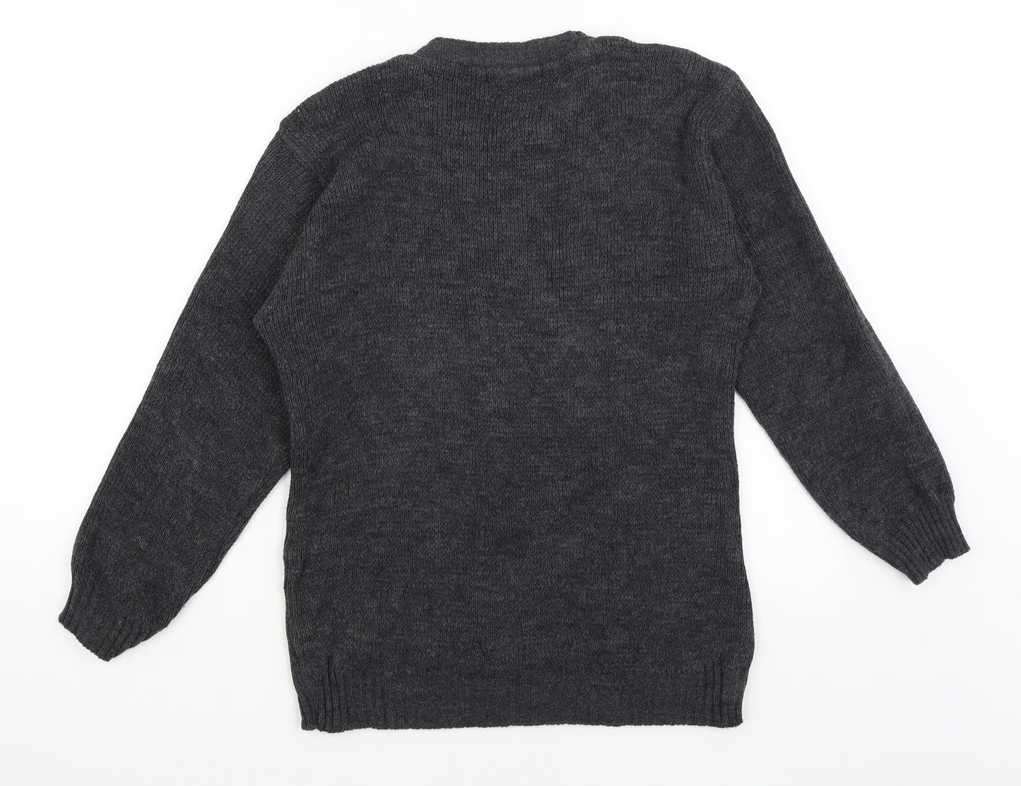 Be Jealous Womens Grey   Pullover Jumper Size M  - Santa Baby