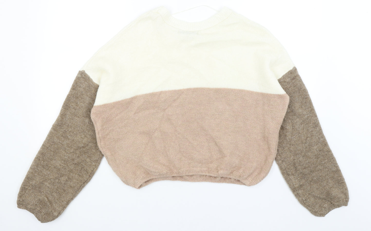 Pull & Bear Womens Brown   Pullover Jumper Size M