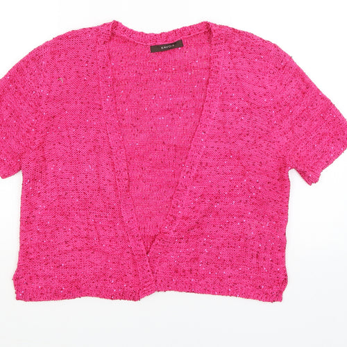 Savoir Womens Pink   Wrap Jumper Size 12