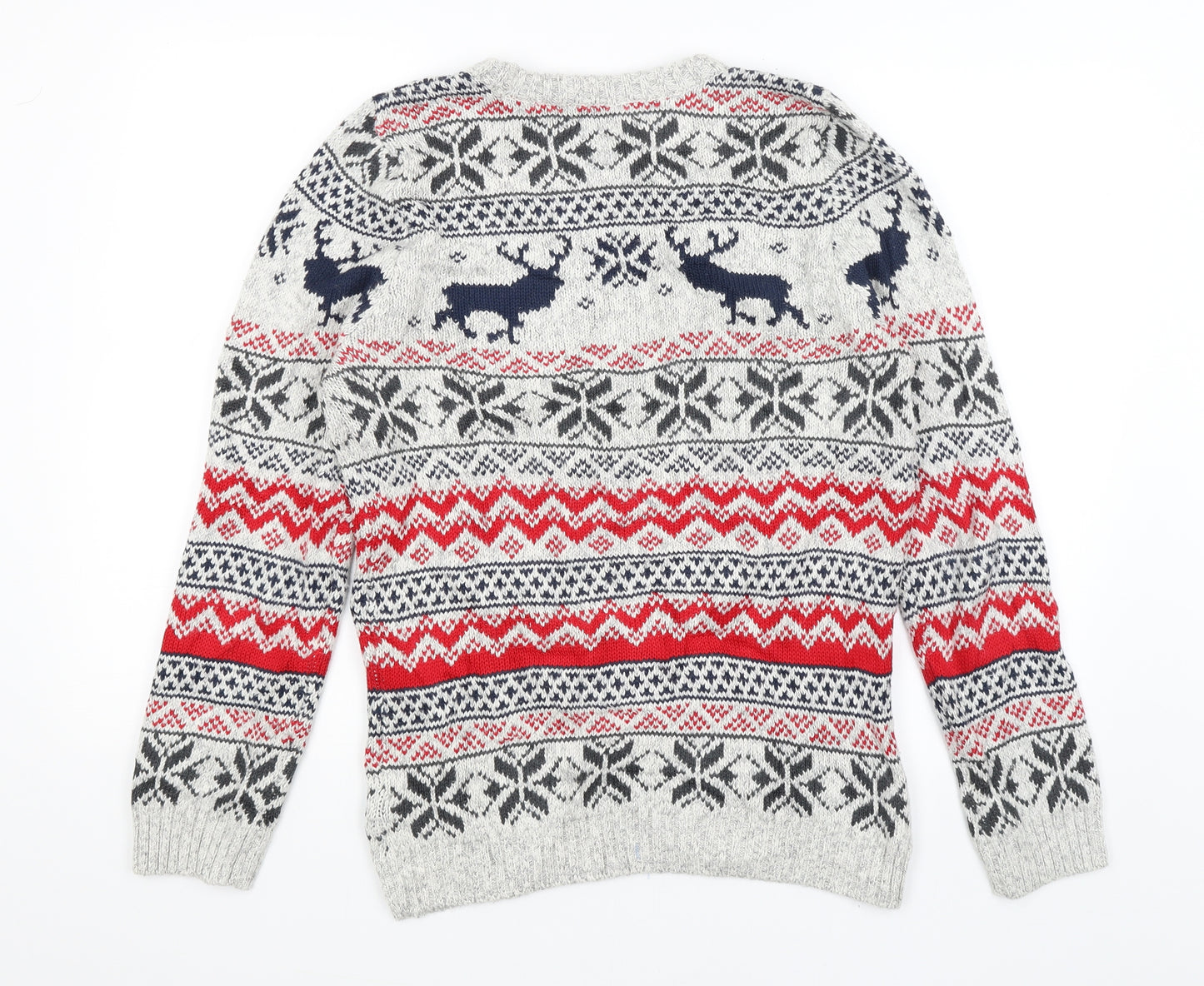 NEXT Womens Grey   Pullover Jumper Size S  - Christmas